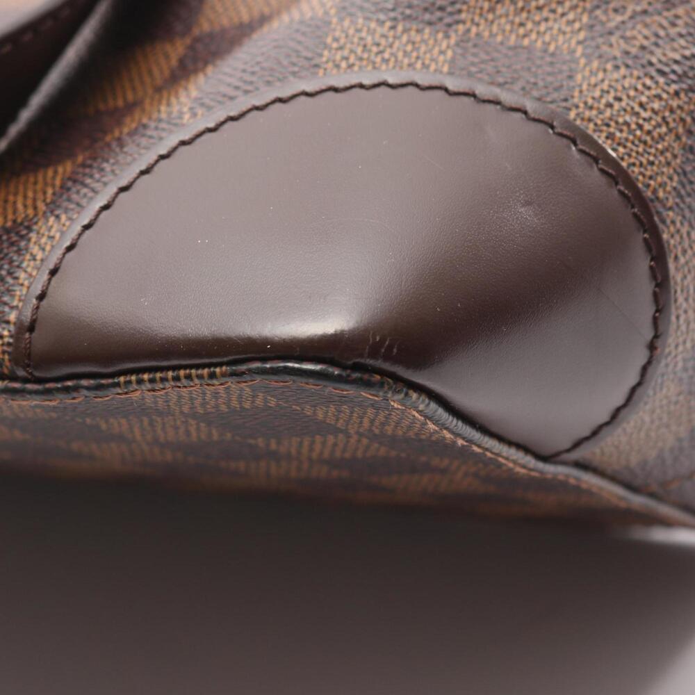 LOUIS VUITTON Authentic Brown Damier Leather Tote Bag - Picture 7 of 9